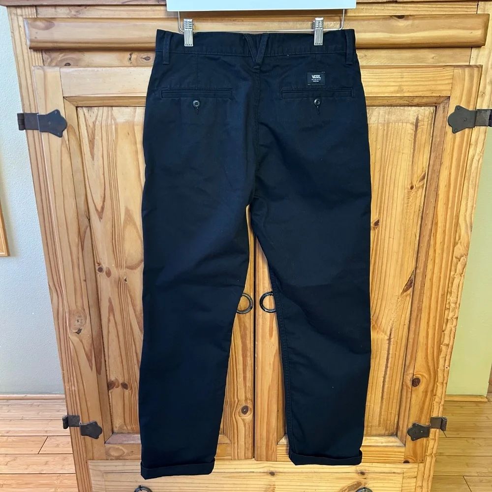 Vans Authentic Chinos Relaxed Fit Black Mens Size 30‎